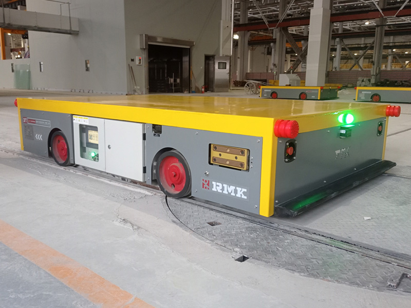 Cart Aistrithe Iarnróid Uathoibríoch RGV le haghaidh déantúsaíochta innealra