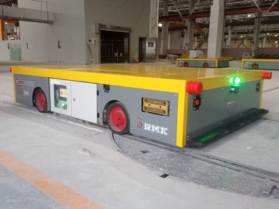 Cart Aistrithe Iarnróid Uathoibríoch RGV le haghaidh déantúsaíochta innealra