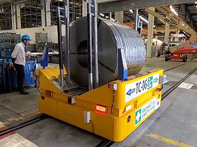 30 tonna Treoir Iarnróid Feithicil Aistriú Leictreach Cart Cart Iompair Coli