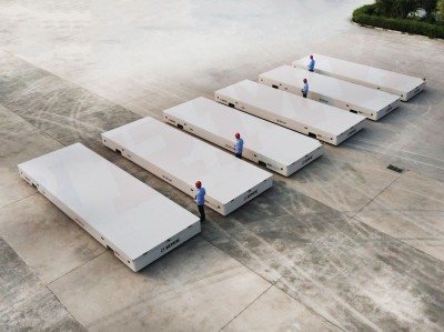 15 tonna roth stiúrtha rothaí omnidirectional soghluaiste gan rian gan rian