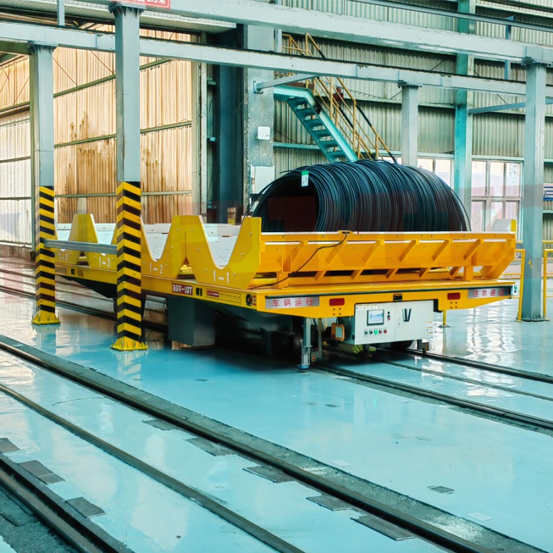 10 tonna lúibín V-chruthach RGV Cart Aistrithe Iarnróid Uathoibrithe