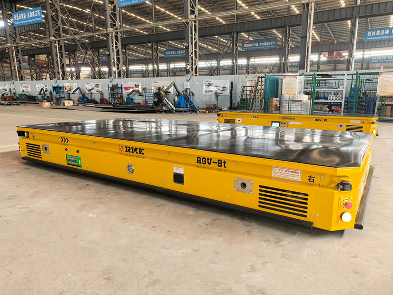 8 Tons Laser-Guided AGV with Lifting Pallet