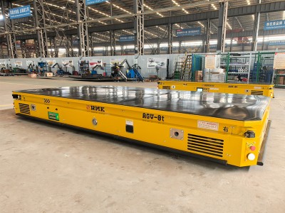 8 Tons Laser-Guided AGV with Lifting Pallet